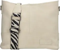 Zebra merel schoudertas crème - afbeelding 1