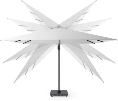 Zweefparasol arizona t2 300x300cm lichtgrijs - afbeelding 4