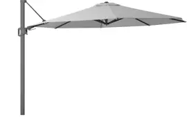 Zweefparasol arizona t2 350cm lichtgrijs - afbeelding 1
