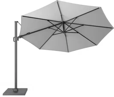 Zweefparasol arizona t2 350cm lichtgrijs - afbeelding 2