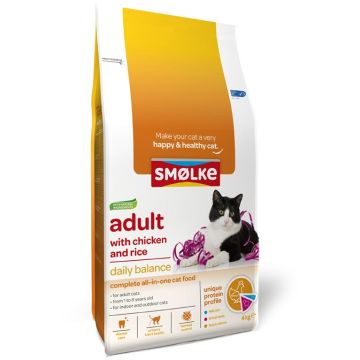 Smolke Adult kattenvoer kip 4kg