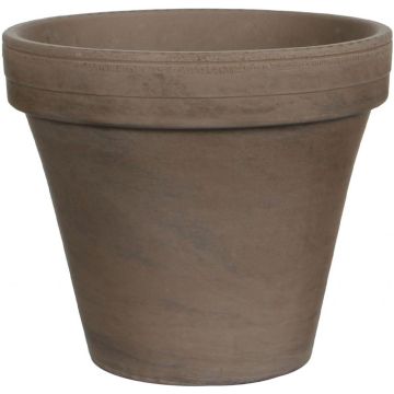 Mica Decorations bloempot stan terracotta 24x21cm grijs