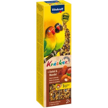 Vitakraft dadel/amandel-kräcker agaporniden, 2in1
