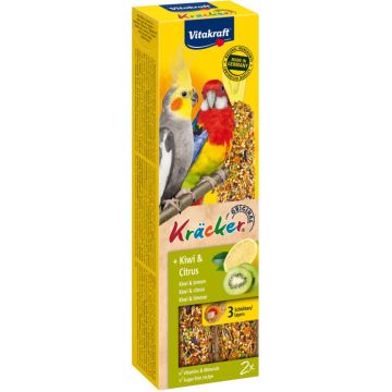 Vitakraft kiwi/citrus-kräcker valkparkiet, 2in1. (8)