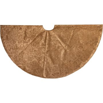 Anna's Collection kerstboomrok fluweel 120cm goud