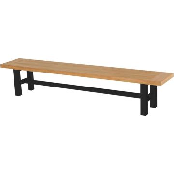 Hartman bijzetbank sophie yasmani natural 240cm carbon black