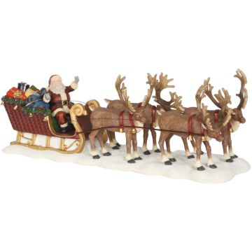 Luville Schneewald Santa reindeer sledge
