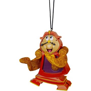 Kurt S. Adler kunststof kerstbal Disney Pendule 8cm bruin