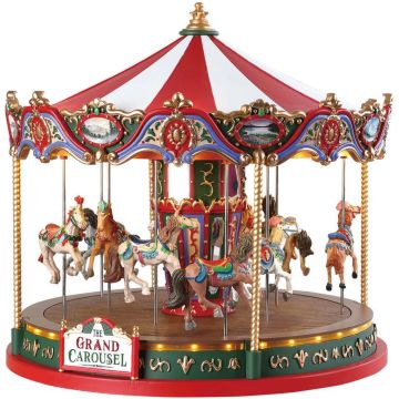 Lemax the grand carousel bewegende draaimolen Carnival 2018