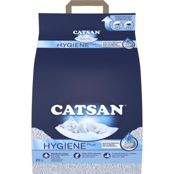Catsan 20l Hygiene Plus – Kattenbakvulling