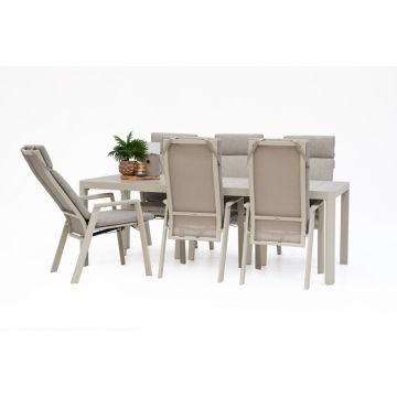 Trestino diningset gironde 220 frazer latte