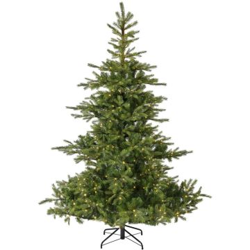 Everlands Grandis fir grote verlichte kunstkerstboom groen 240cm, 700 lampjes
