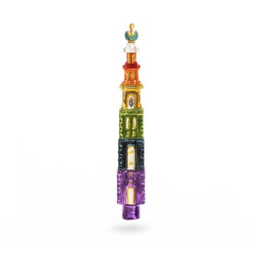 De Ballen Uit piek glas westertoren 27cm regenboog