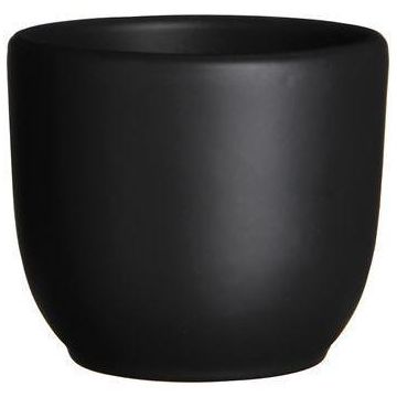 Mica Decorations bloempot Tusca rond 7,5x6,5 cm zwart mat