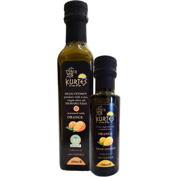 Kurtes fles delicatessen olijfolie orange 250 ml