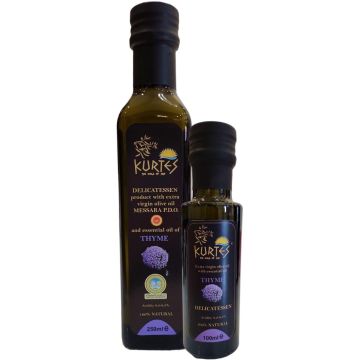 Kurtes fles delicatessen olijfolie tijm 250 ml