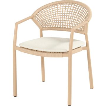 Hartman stapelbare dining tuinstoel taragona cappuccino