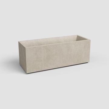 Artevasi sydney kunststof plantenbak 79.5x29.5x29.5cm crème