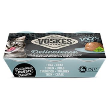 Voskes Jelly Cups tonijn & krab 150g