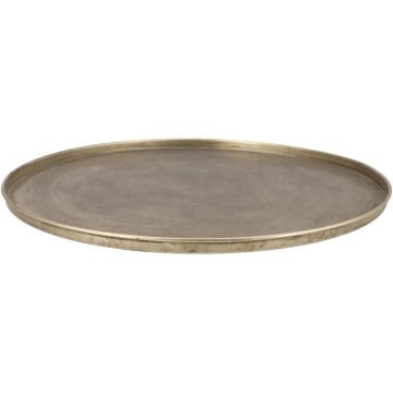 Daan Kromhout Design dienblad metaal kaya 56x2cm goud