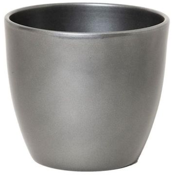 Floran bloempot boule 15,5x13,5 cm metallic